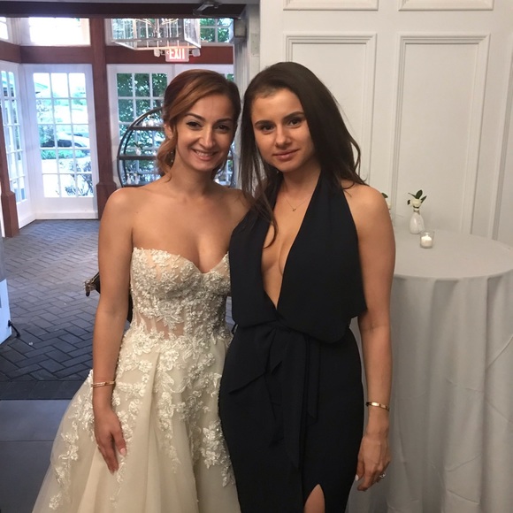 misha collection lorena dress navy